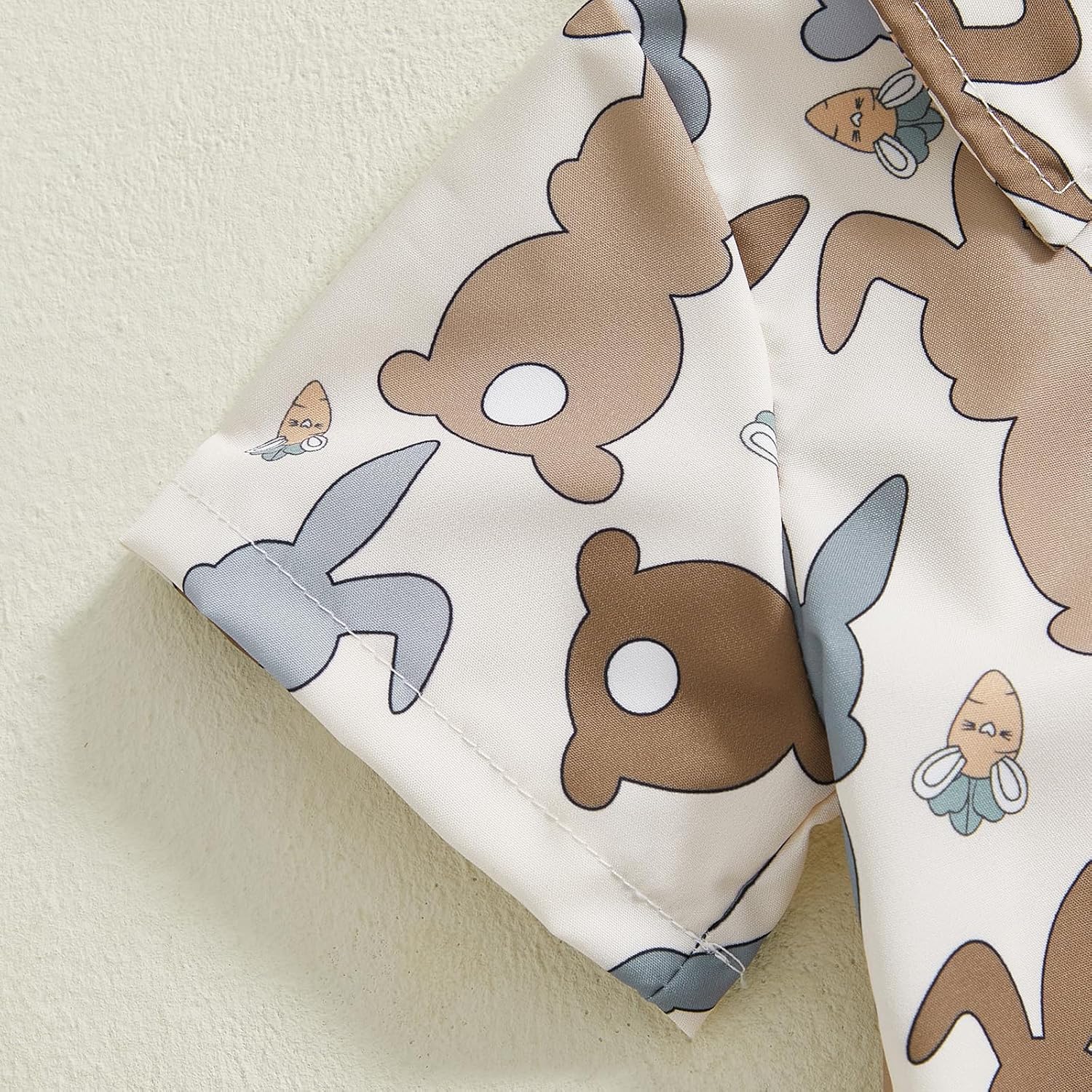 Murnouche Toddler Boy Easter Outfit Button-Down shirt shorts