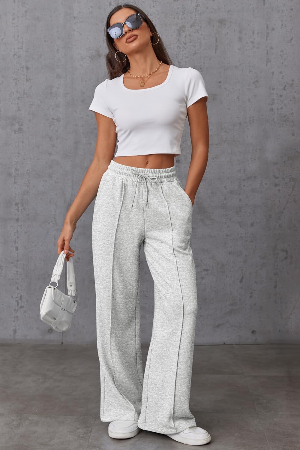 StylishMIROMIHO Womens Wide Leg Sweatpants