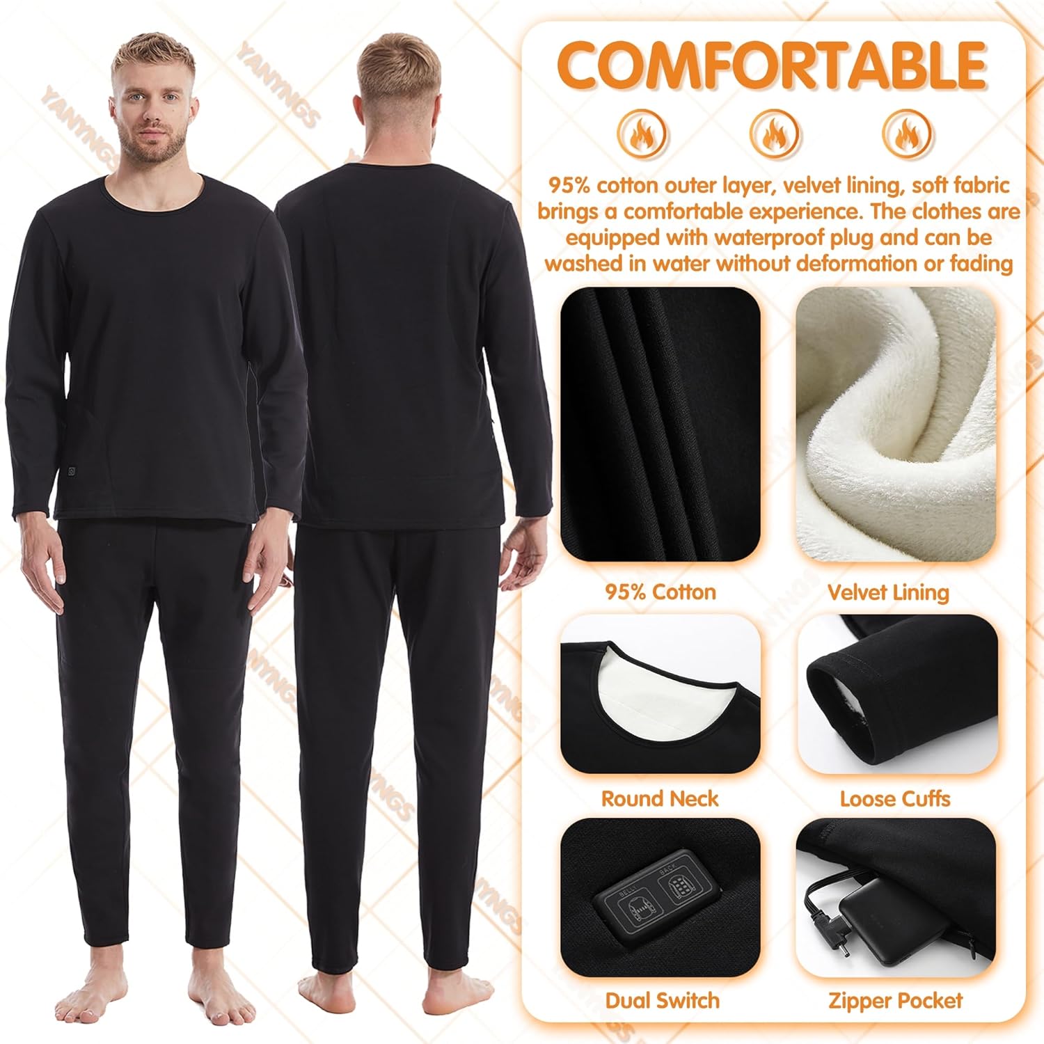 Heated Underwear for MenWomen - Stay Warm in Cold Weather
