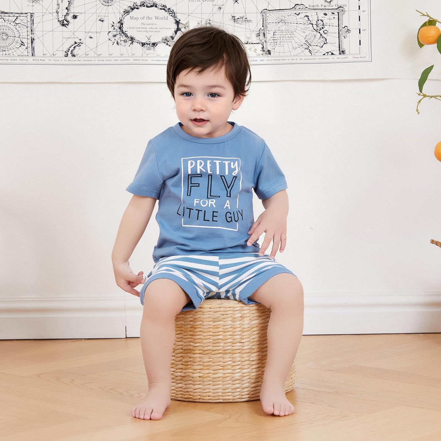 Engofs Toddler Summer Outfit Trendy T-Shirts Shorts for Babies