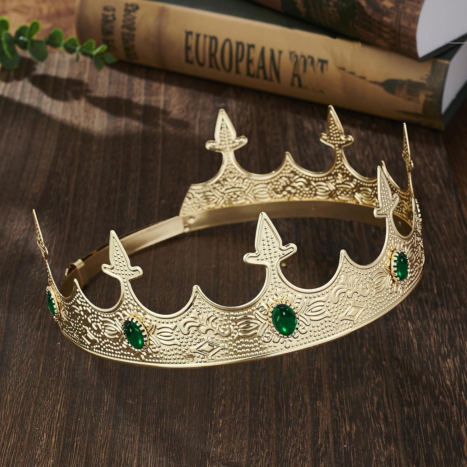 Metal Crown Headband for Men - Gold Crowns and Tiara