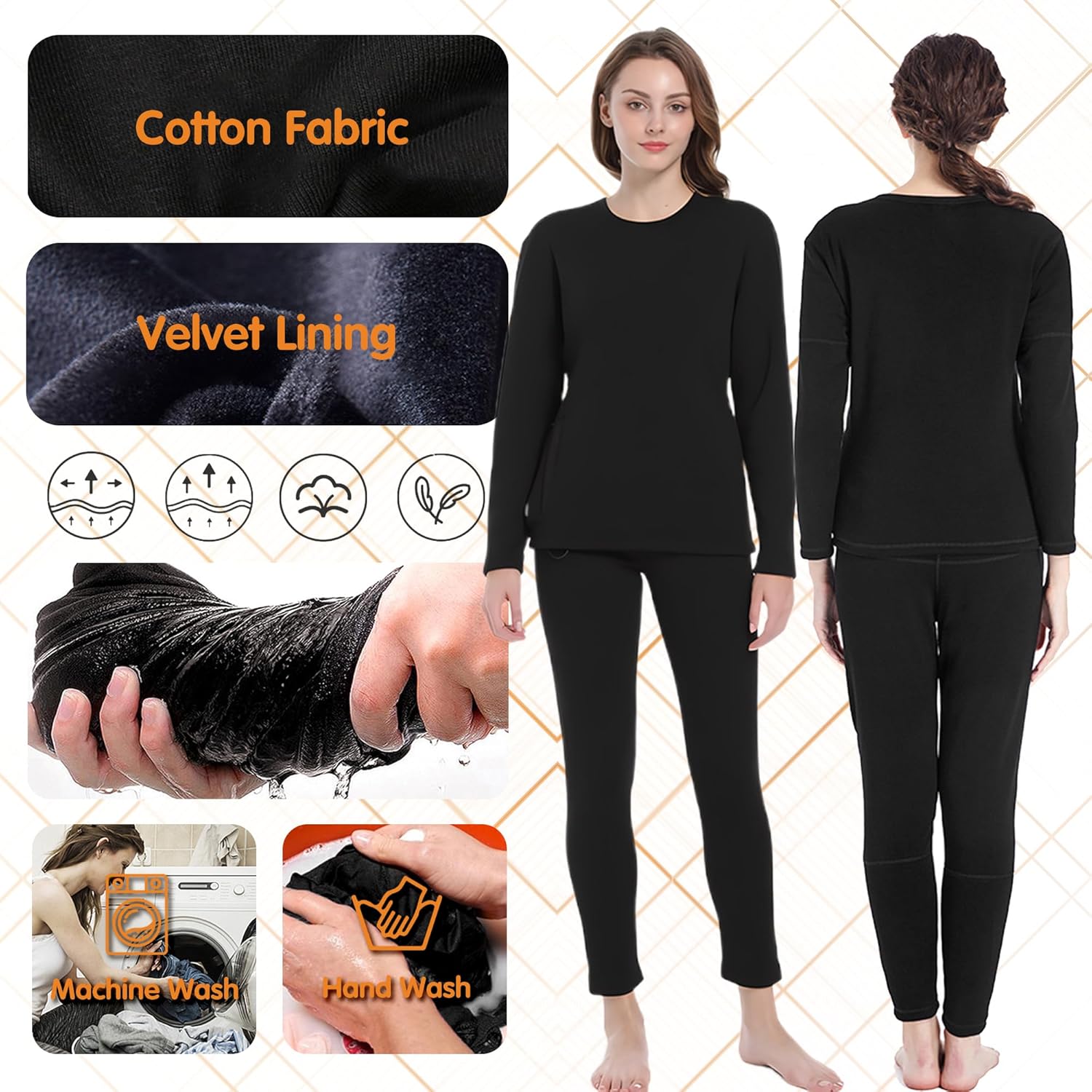 Warm Comfortable Heated Underwear for Women