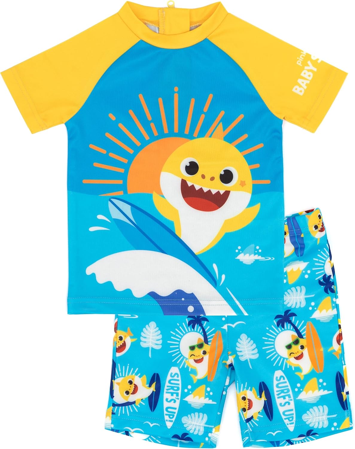 Baby Shark Boys 2-Piece Swimsuit Perfect Swim Style for Little Ones