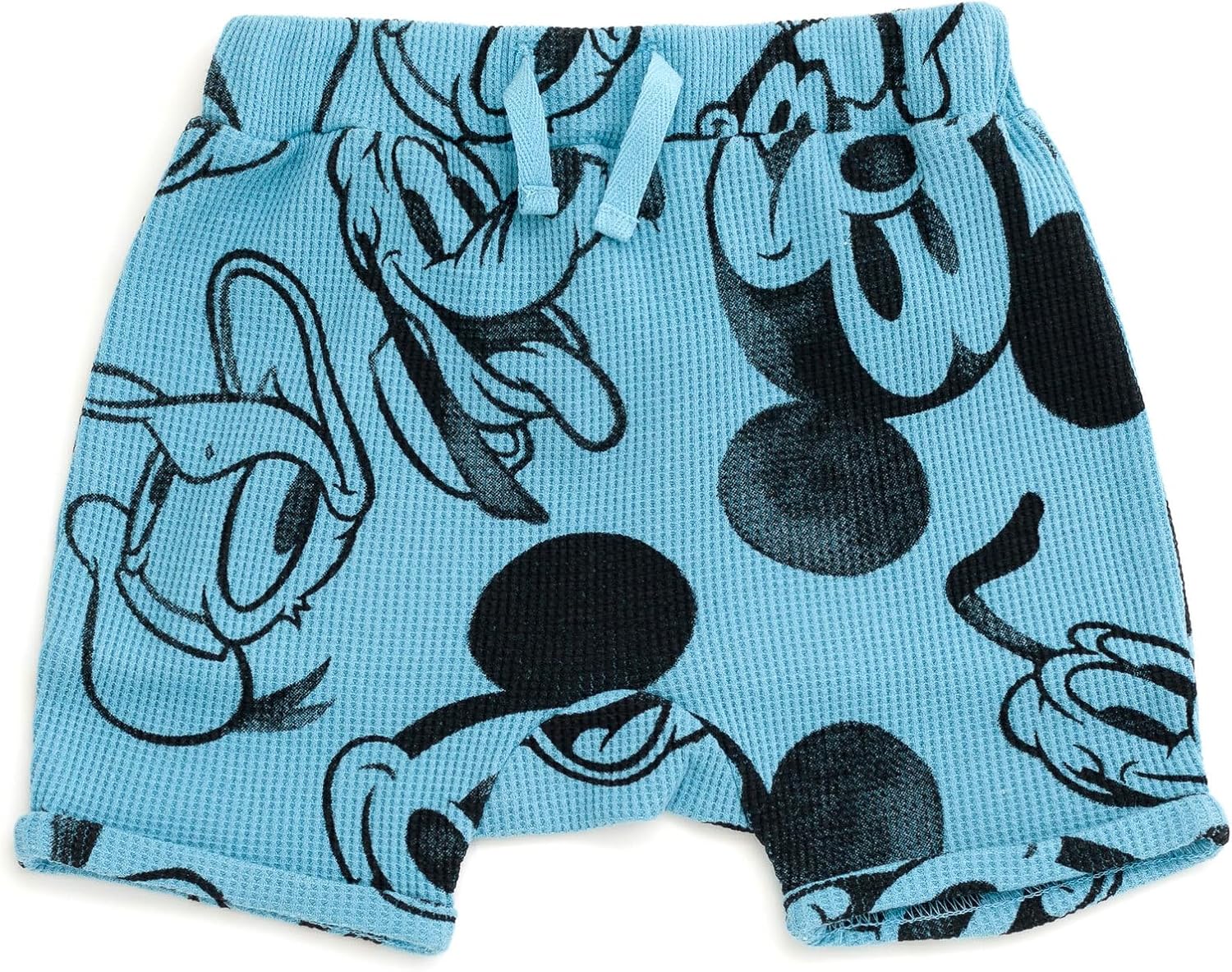 Disney Lion King Mickey Mouse Waffle Knit Pullover Hoodie and Shorts Set