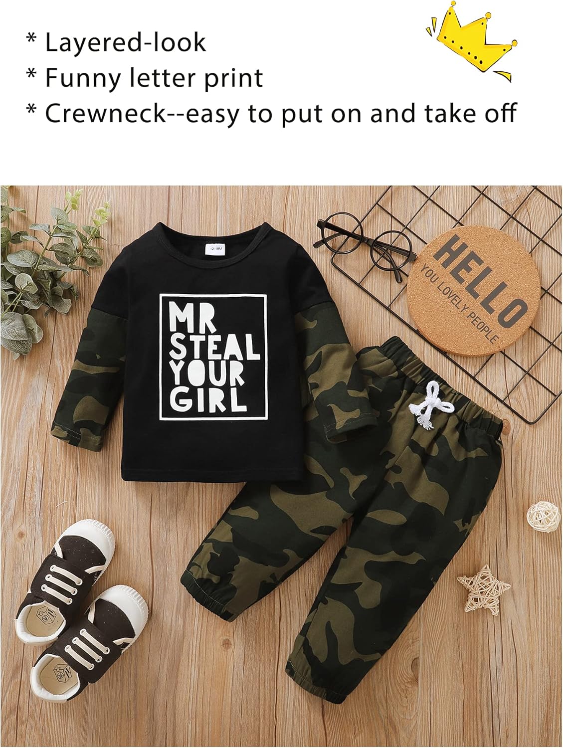 Kucnuzki Baby Toddler Boys Versatile Winter Outfits - Perfect for Toddler Growth Situations
