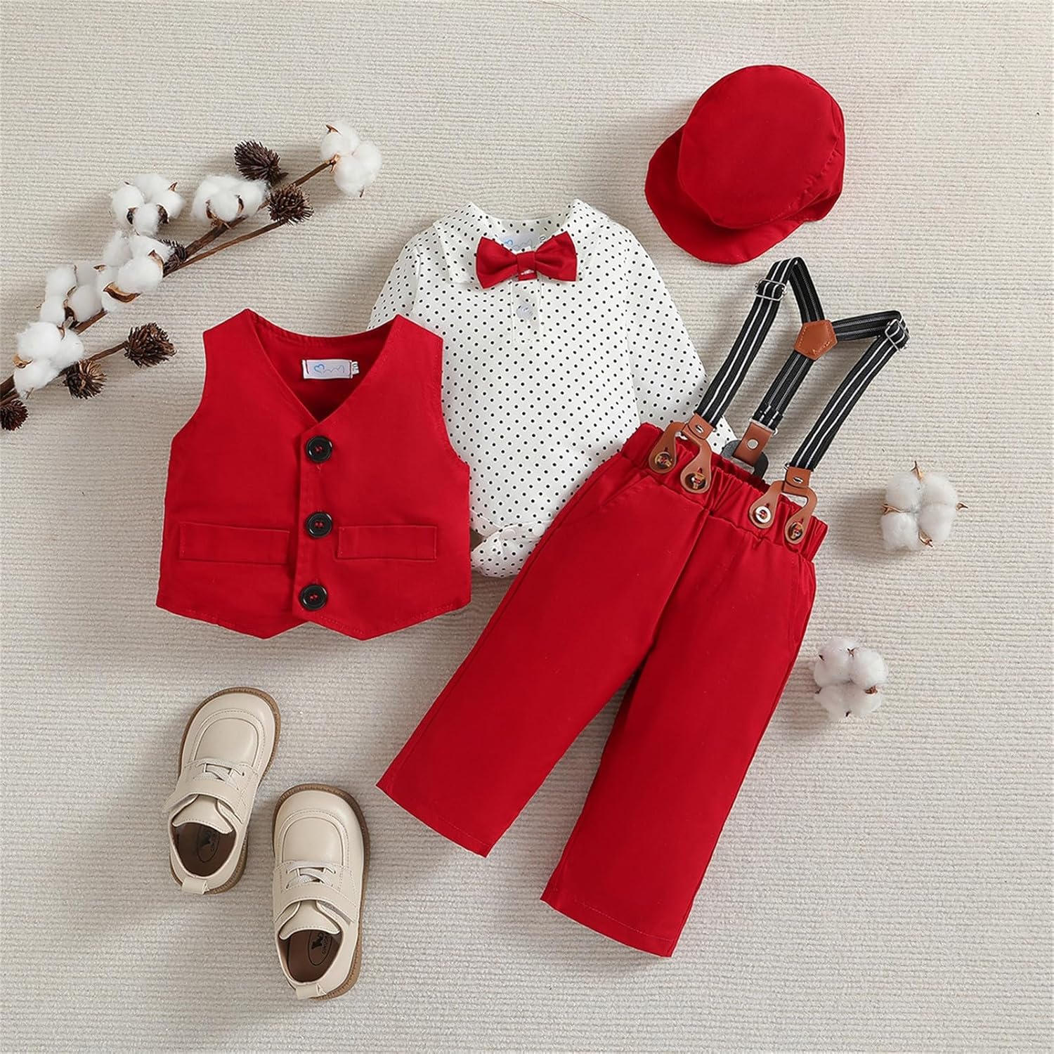 4-Piece Baby Boy Formal Outfit for gentleman Presentation