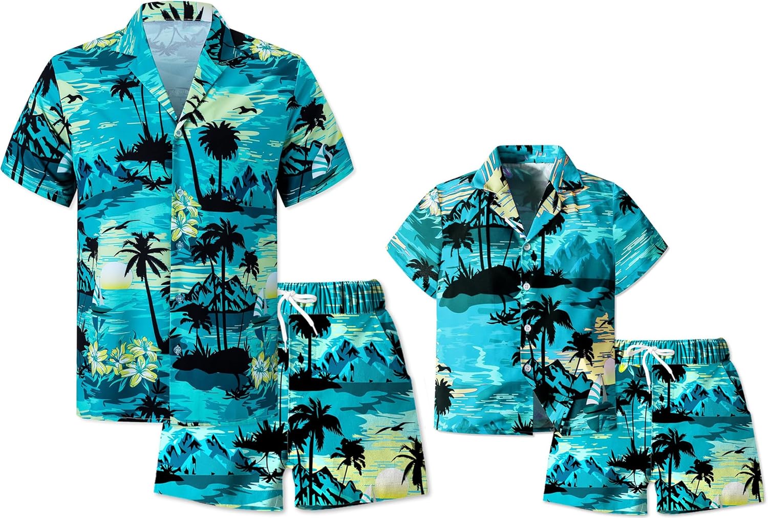 SANGTREE Boys Men Formal Hawaiian Outfit