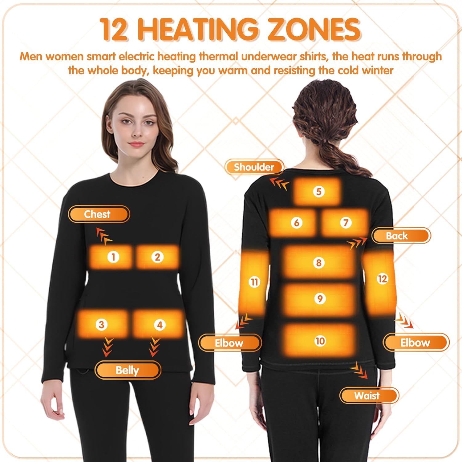 Warm Comfortable Heated Underwear for Women