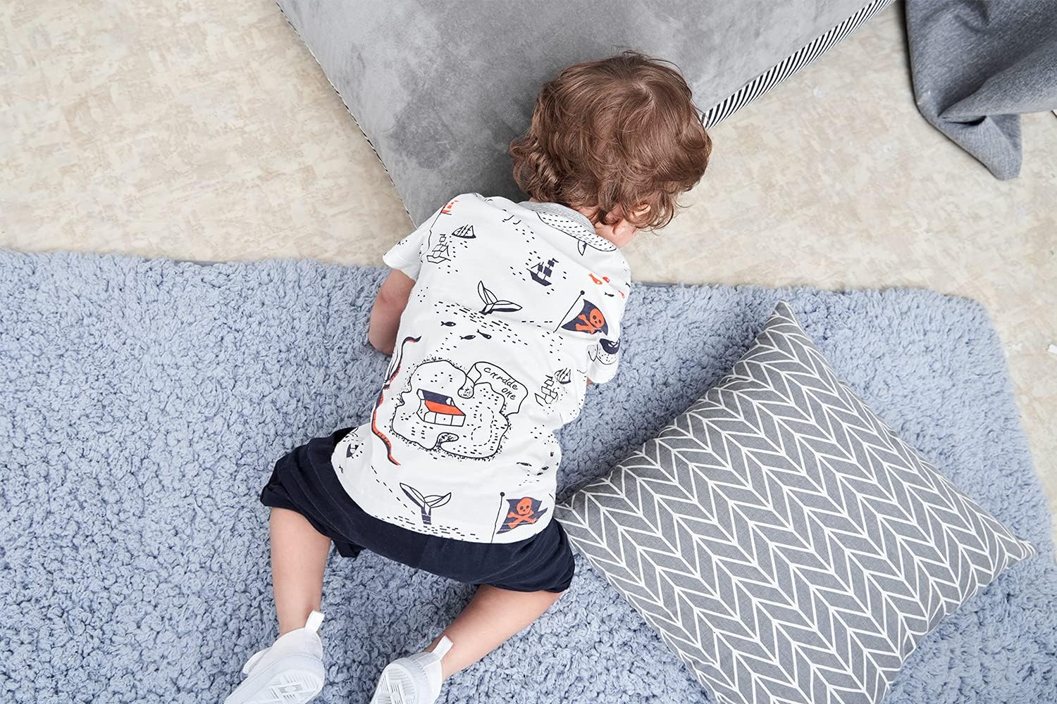 Biniduckling Pirate Graphic T-Shirt Set for Kids