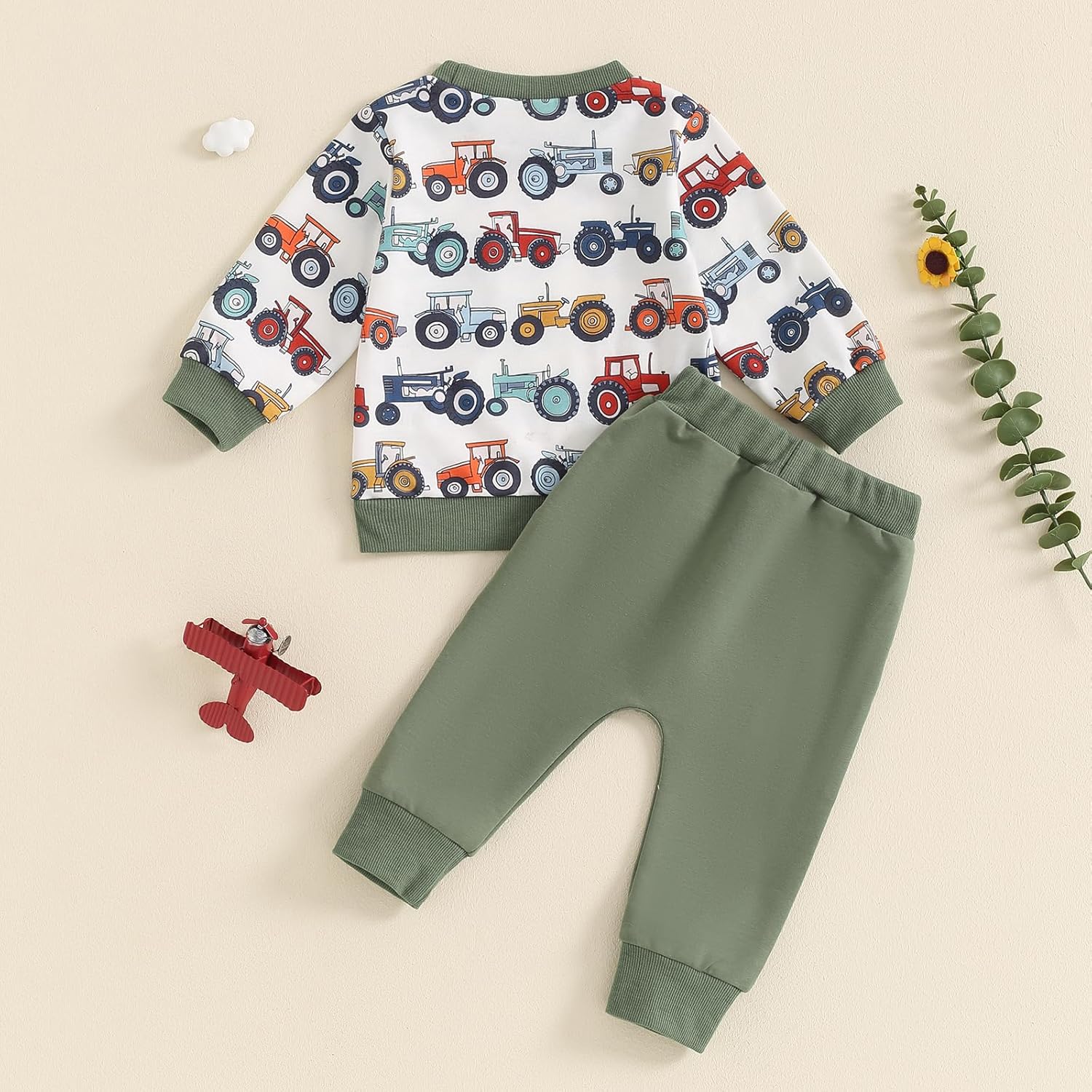 Gaono Toddler Farm Tractor Outfit - Cozy Baby Boy Essentials