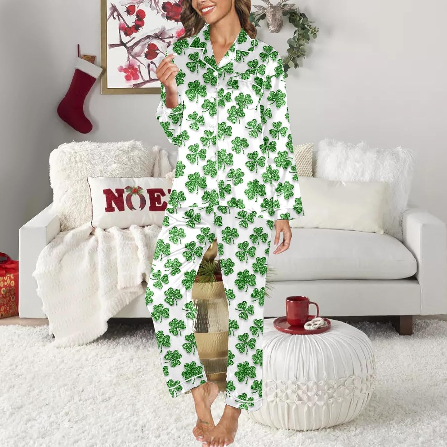 St Patricks Day Shamrock Pajamas