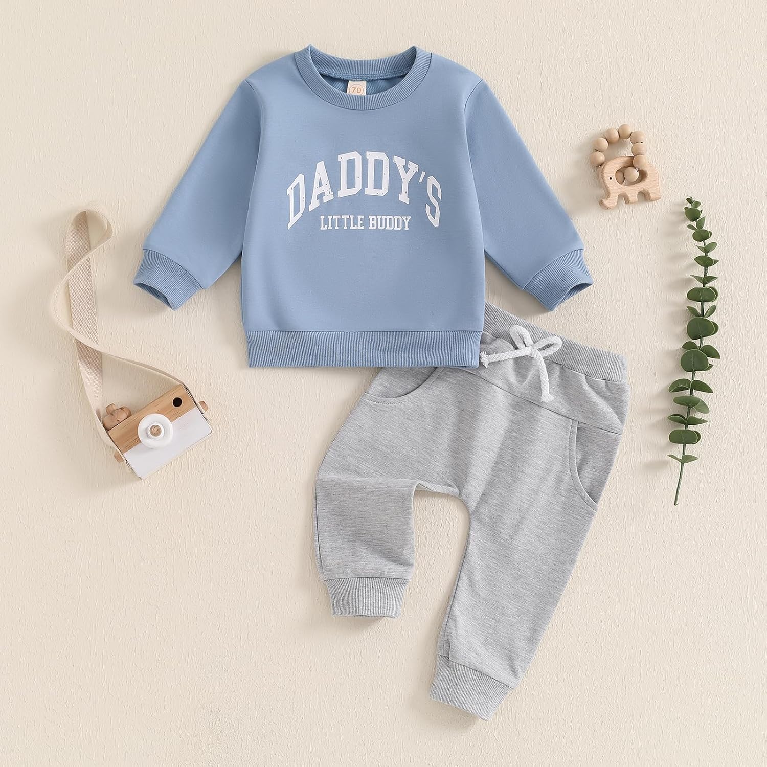 Fall Infant Boy Two-Piece Pajama Set