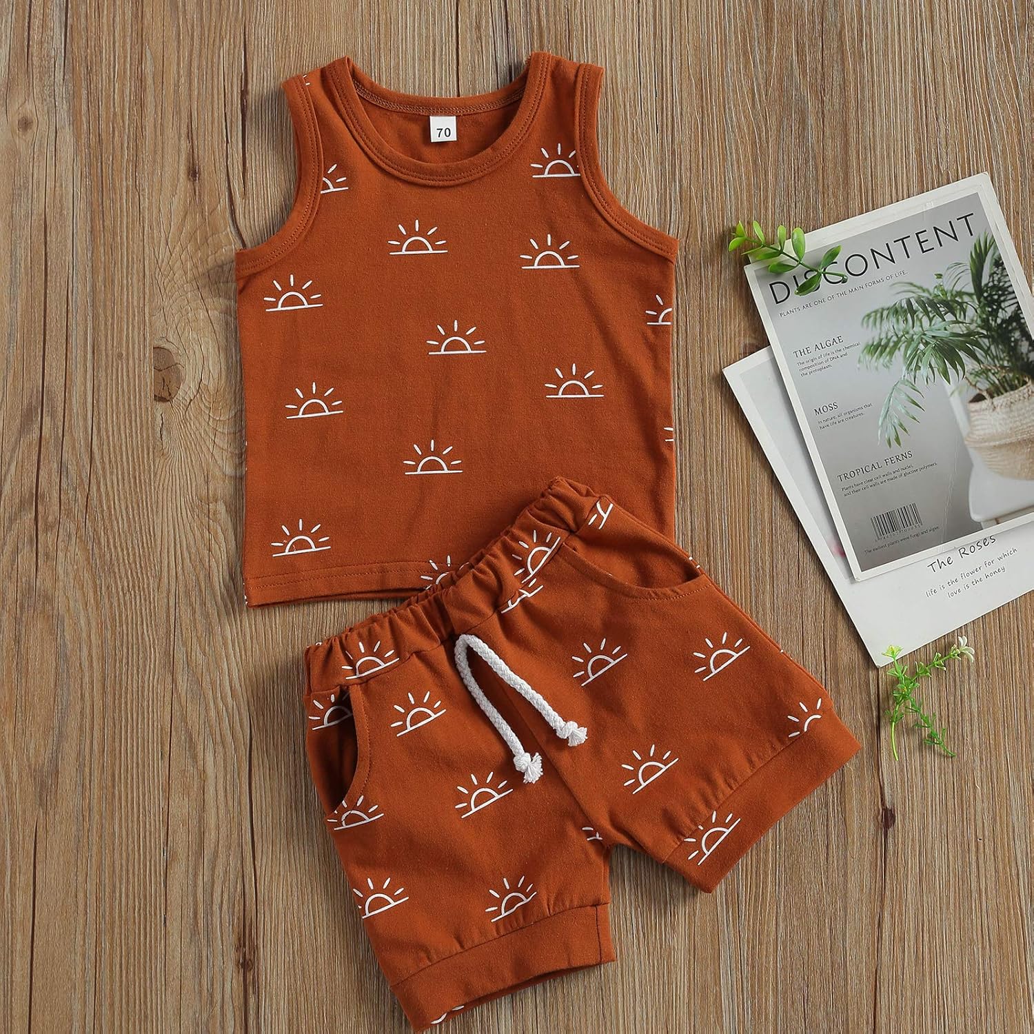 Madjtlqy Toddler Boy Summer Shorts Set