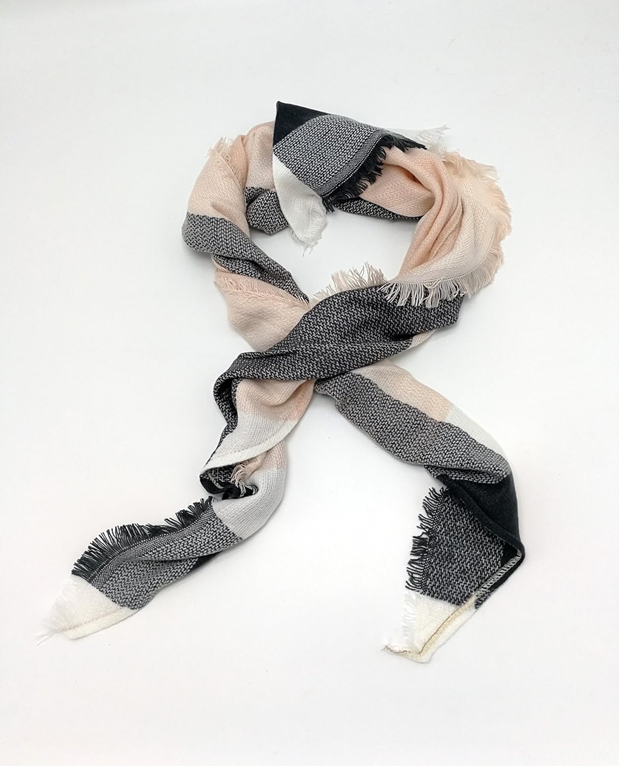 Wander Agio Womens Warm Plaid Long Shawl Wrap