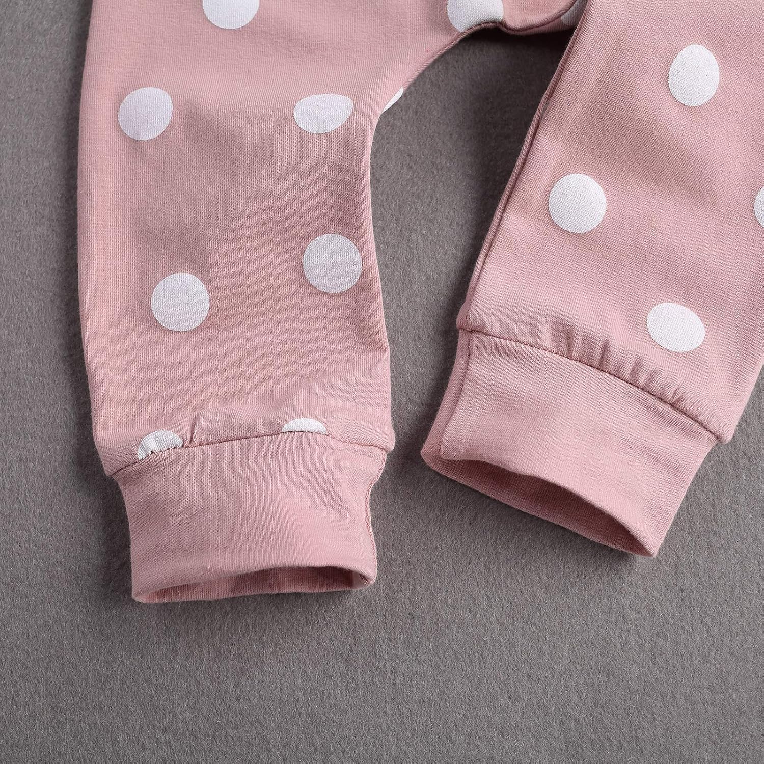 Newborn Boys Girls 2-Piece Outfit Set Long Sleeve Polka Dot TopPants