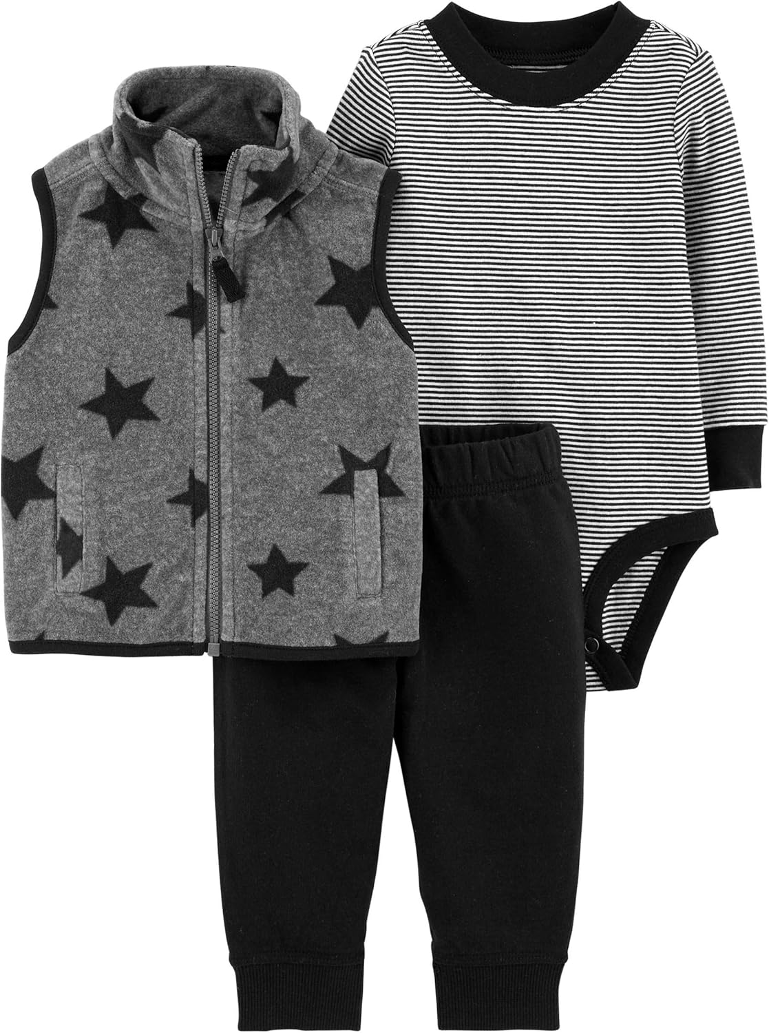 Sturdy 3-in-1 Vest Pants Set for Baby