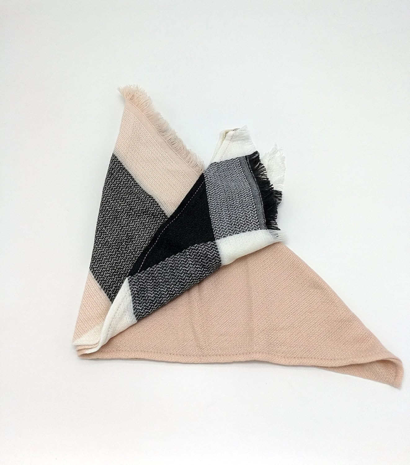 Wander Agio Womens Warm Plaid Long Shawl Wrap
