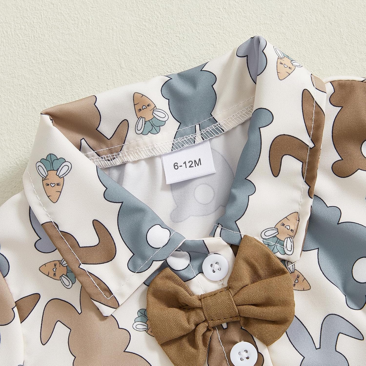 Murnouche Toddler Boy Easter Outfit Button-Down shirt shorts